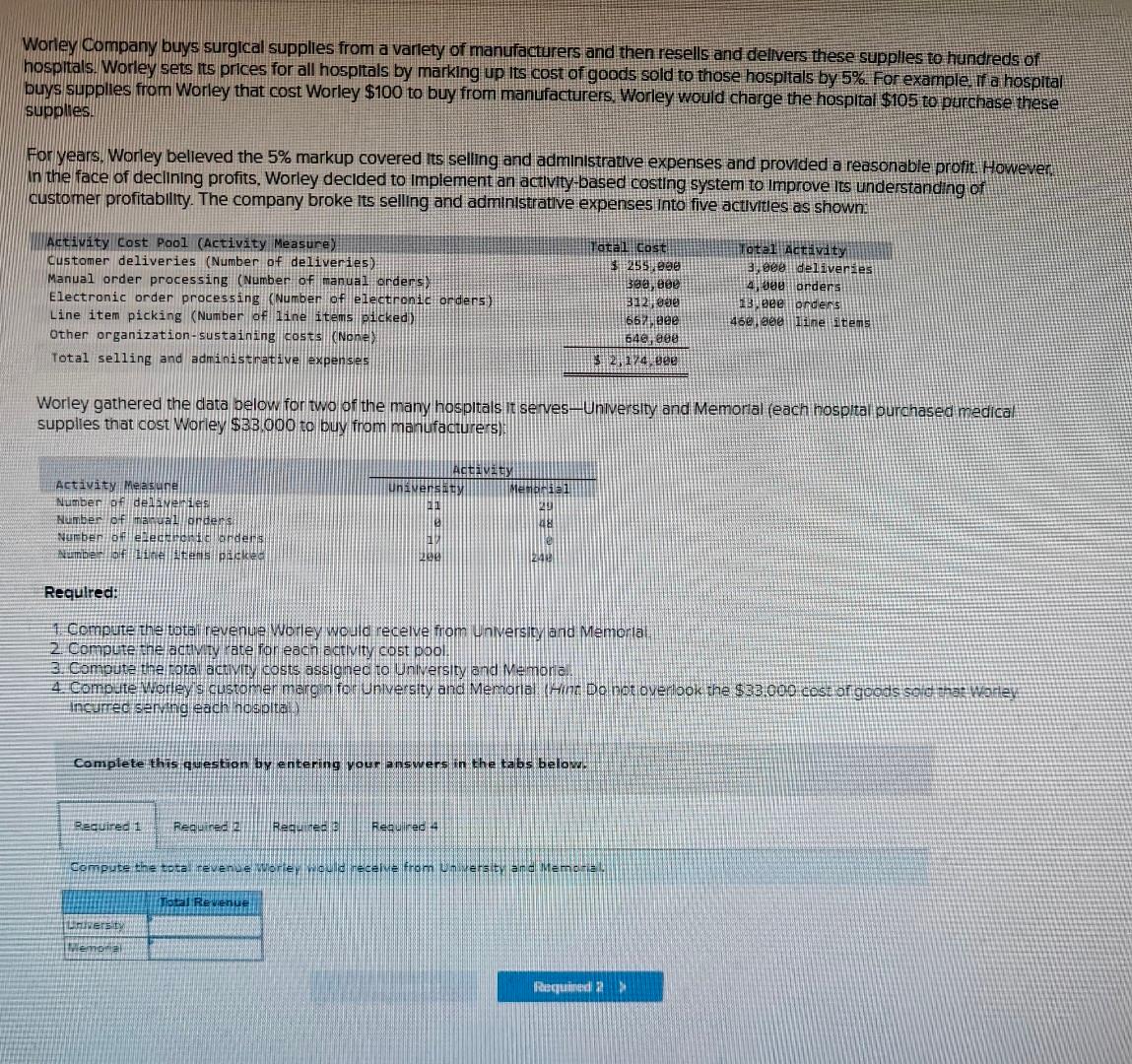 please help will upvote, thank you. show steps 1. Compute the total