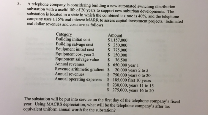 Please help me solve this problem using Excel. Thank you! A telephone