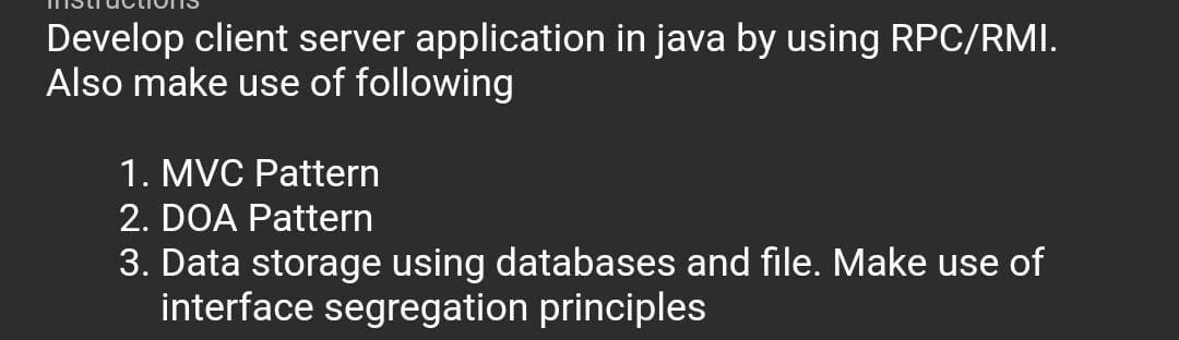 Course : Software construction development Programming language: Java Please solve all parts