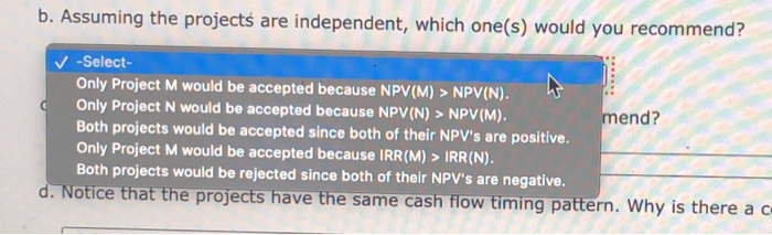 this year's capital budget. After-tax cash flows, including depreciation, are as follows: