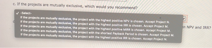 0 2 3 4 5 + Project M Project N -$18,000 $6,000