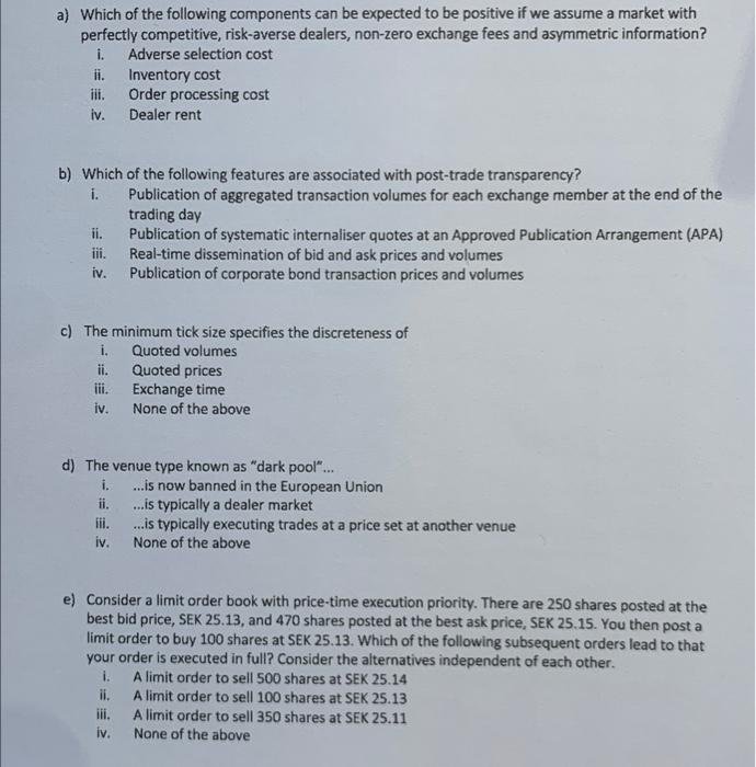 hello! Please help me pick the right answer for questions A to