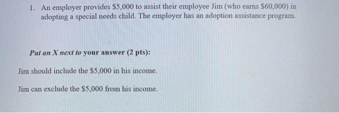 and 104. Code $ 137 - Adoption assistance programs (a) Exclusion (1)