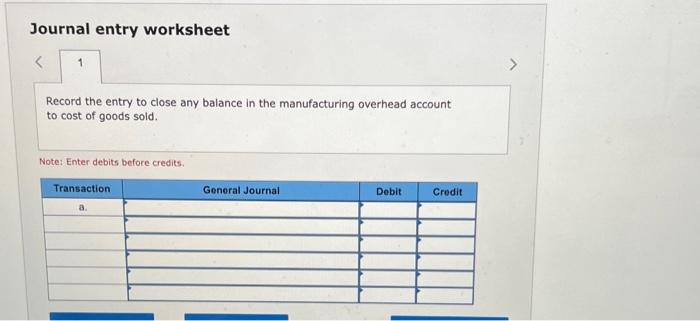 based on a cost formula that estimated $336,000 of manufacturing overhead for