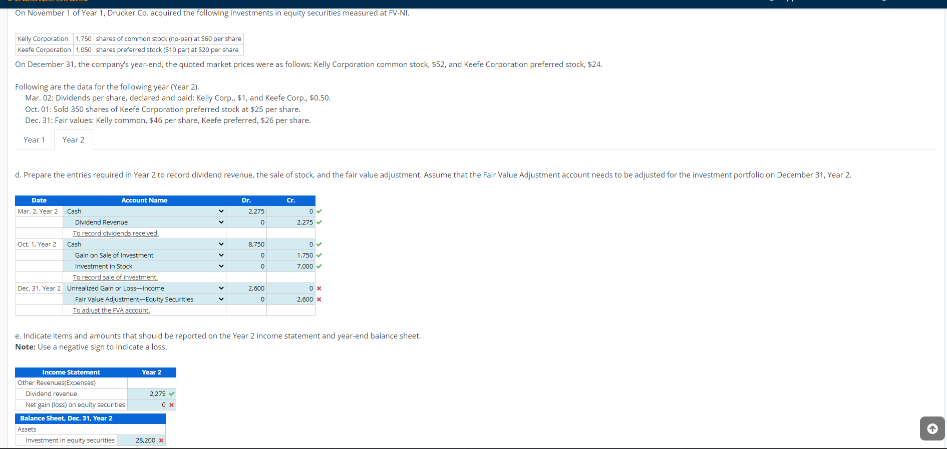  Please give the solution for this one Y-2 On December 31