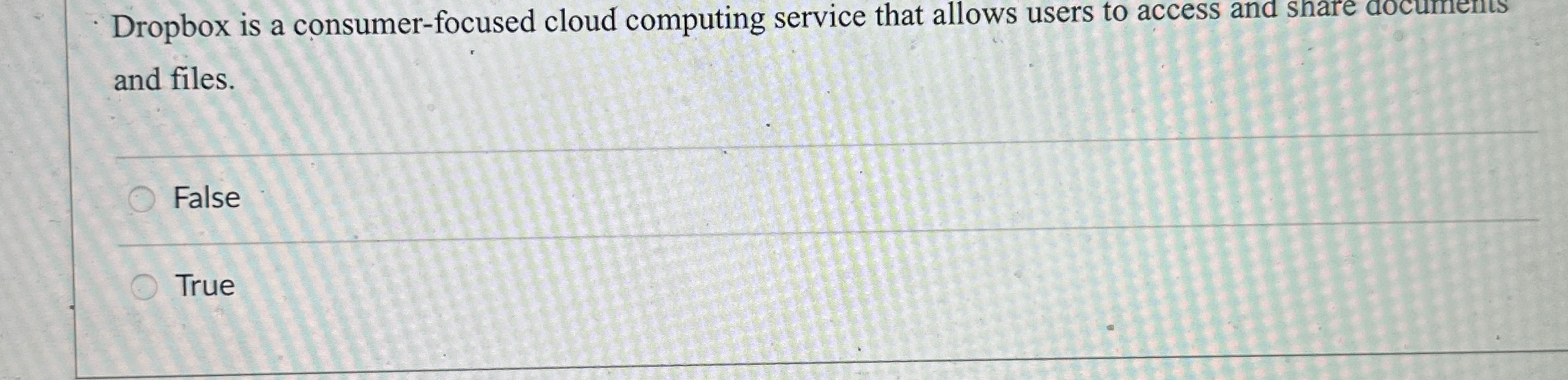 Dropbox is a consumer-focused cloud computing service that allows users to