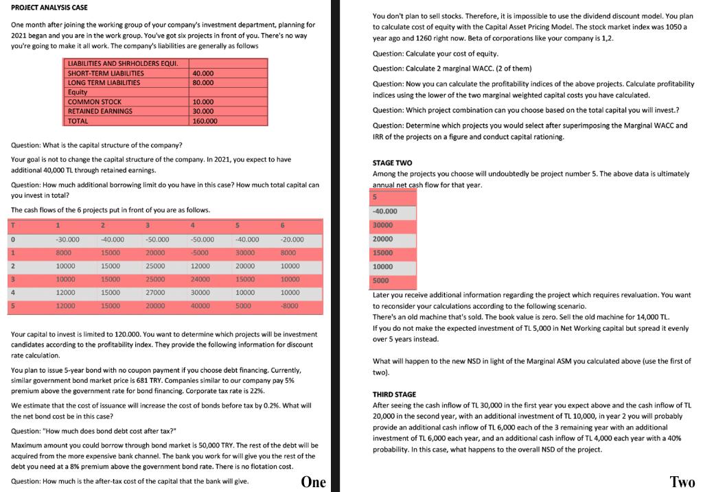 Can you answer the Third stage? Considering: 1. NSD is NPV 2.