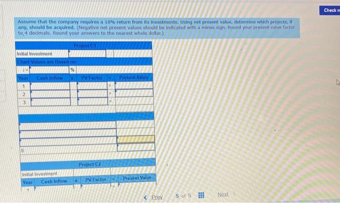 internal rate of return LO P3, P4 Phoenix Company can invest in