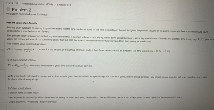 of an Annuity Retirees often purchase an annuity to give them stable