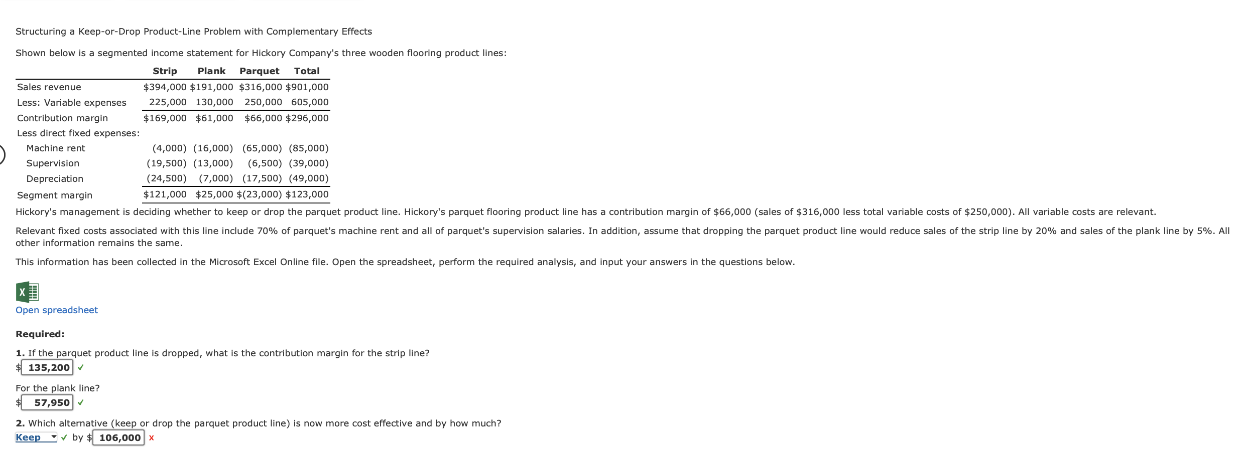 Structuring a Keep-or-Drop Product-Line Problem with Complementary Effects Shown below is