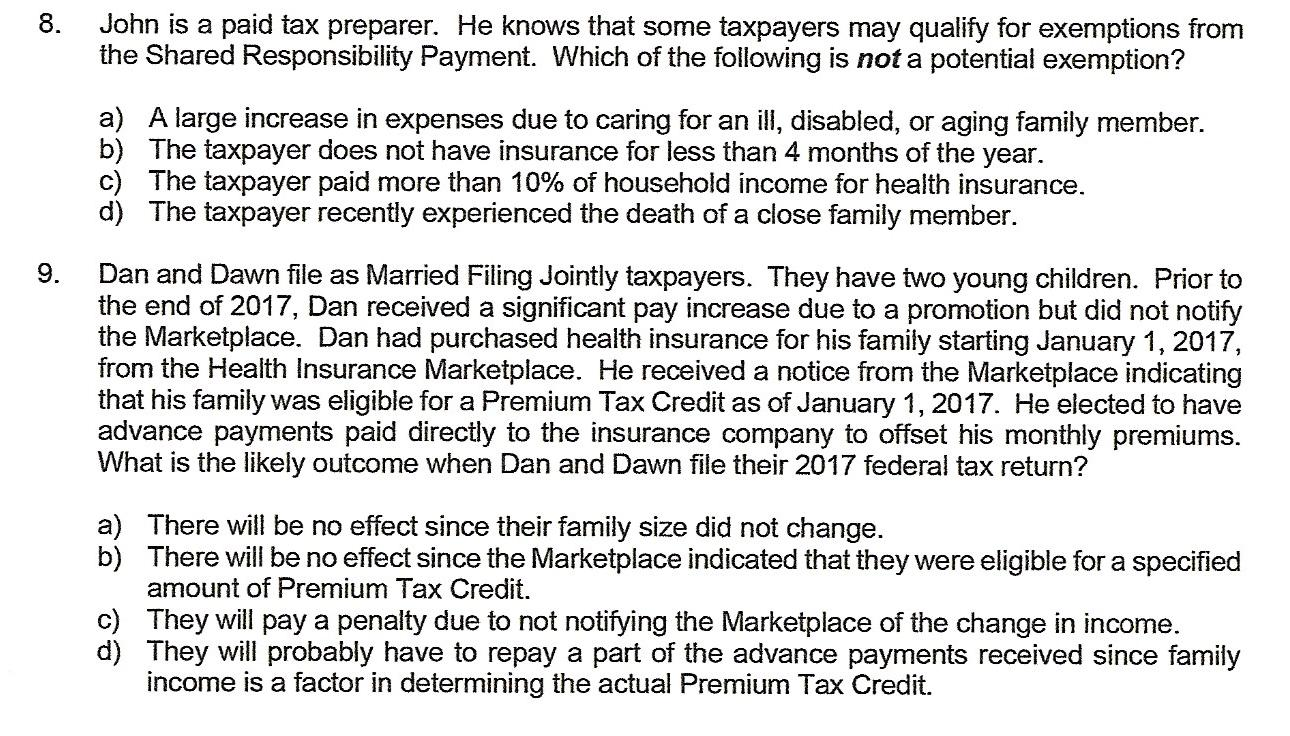 These are the questions directly from my study sheet. I don't know