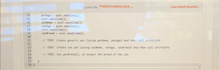 the getBreedo method. Ex. If the input is Dobby 2 kreachos scottish
