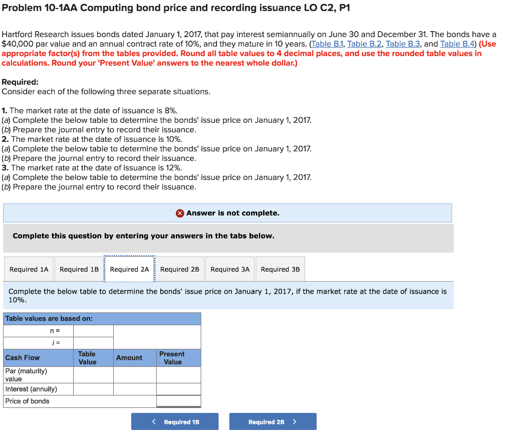 on June 30 and December 31. The bonds have a $40,000 par