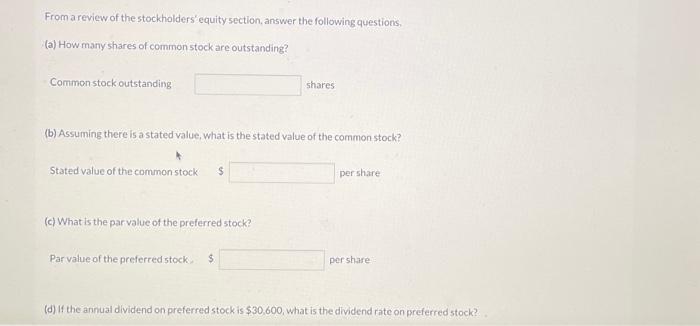 value of the common stock? Stated value of the common stock per