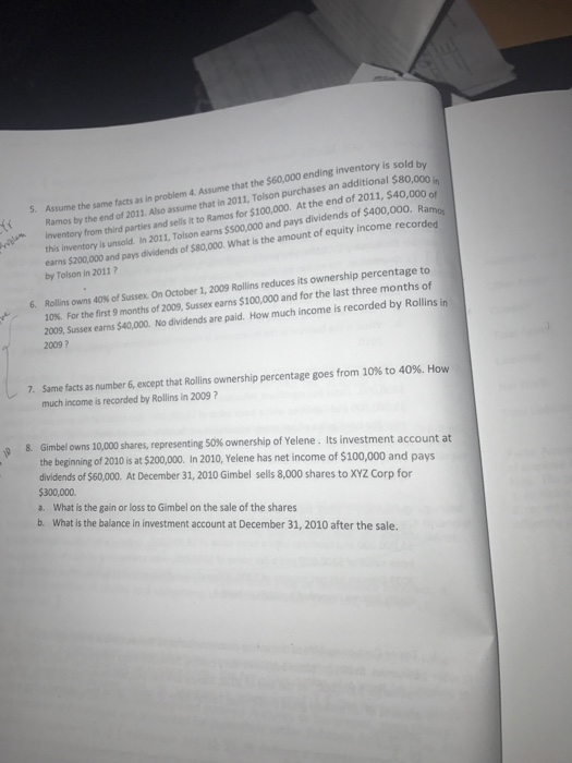  the same facts as in problem 4. Assume that the $60,000