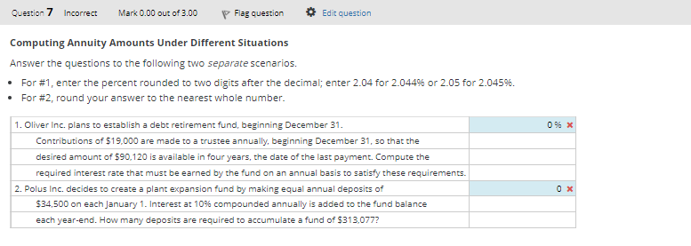 Computing Annuity Amounts Under Different Situations Answer the questions to the