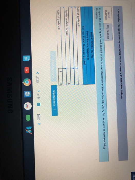 C4, P1 Shown here are annual financial data at December 31, 2017,