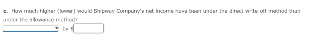 from the records of Shipway Company for the first year of its