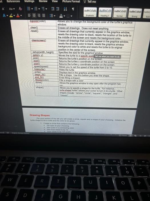 a graphical way to leam programming. In order to work with Turte