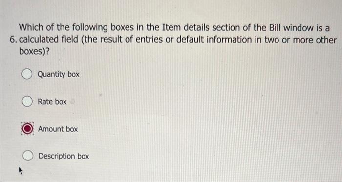 Category details section Item details section Memo section Vendor box Which QBO