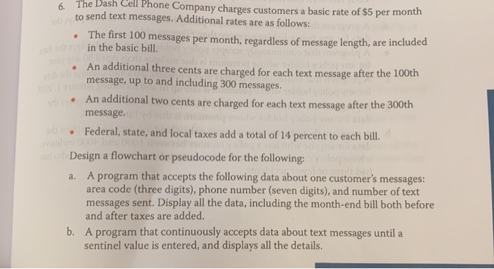 data that are in the question. - w each bill. Design a