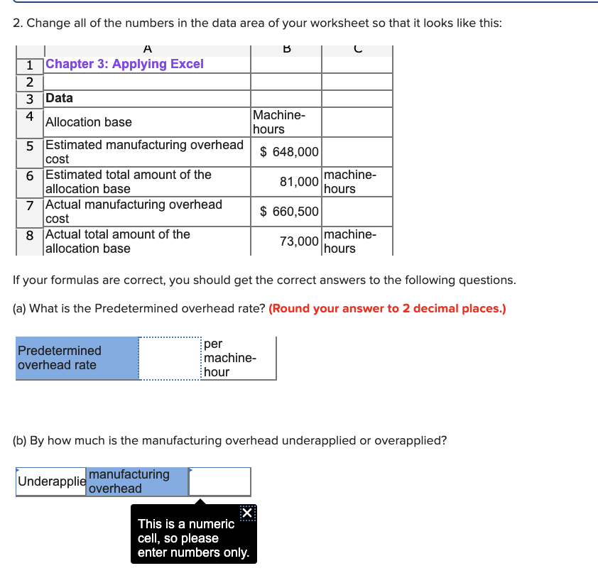 the dollar amounts match the examnple in the text. same as in