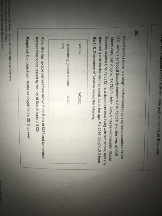  Abigail (Abby) Boxer is a single mother working as a civilian