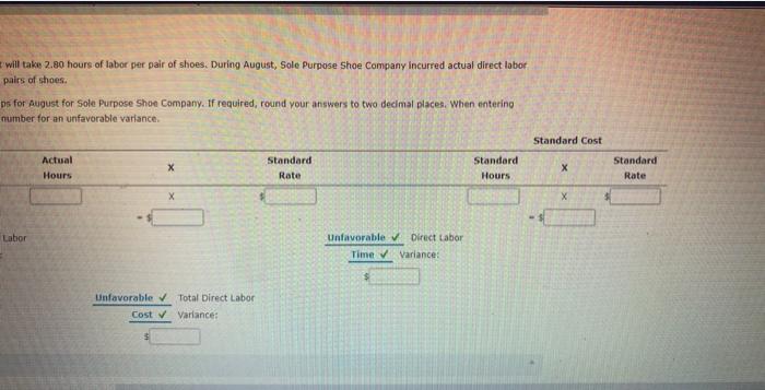 costs are higher than expected Direct Materials Under normal condition. Sarabande 5.40