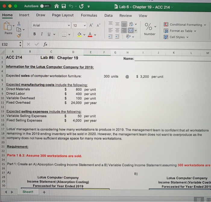 - Chapter 19 - ACC 214 Review View 0 % Conditional Formatting