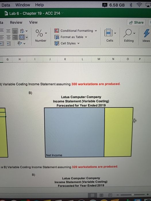 3 Information for the Lotus Computer Company for 2019: 5 Expected sales