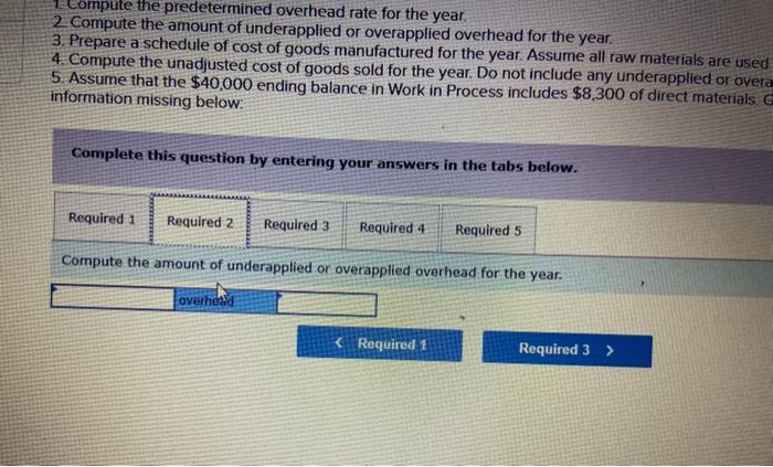 Direct materials Direct labor Manufacturing overhead applied Total Work In Process Finished