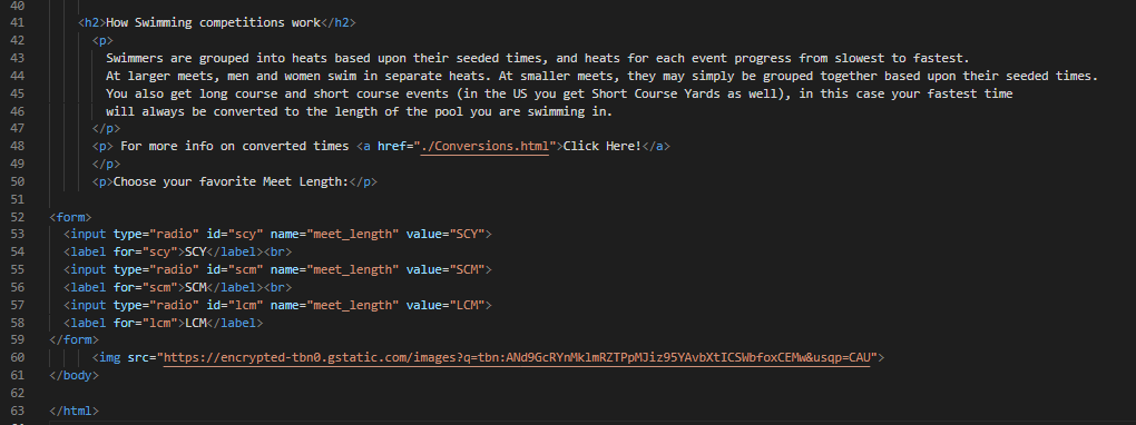well as their CSS file) [Based on the instructions I'll need a