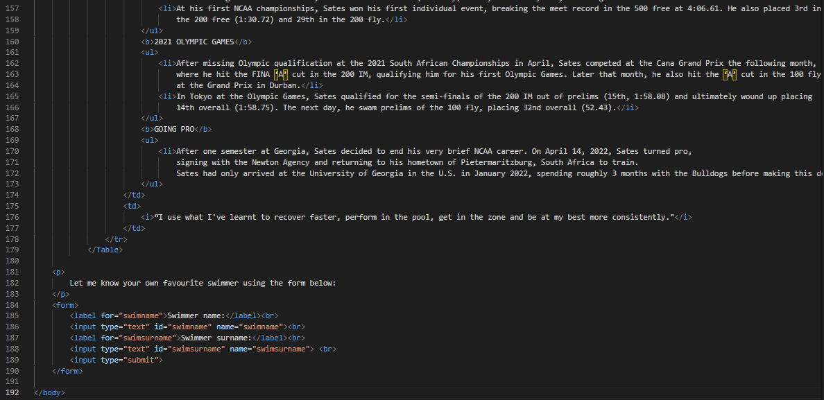 folder. Create a new HTML page for the Save for later section,