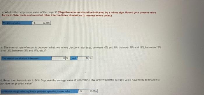 4 Example E 5 Cost of equipment needed 6 Working capital needed