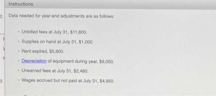 Atlantic Coast Realty at July 31, the end of the current year,