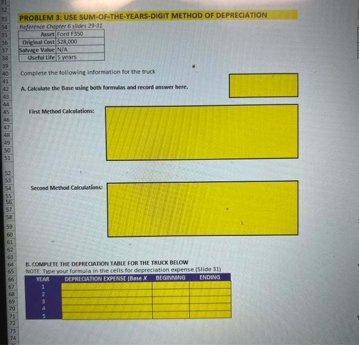 farm assets. Below is a list of your assets. Your goal is