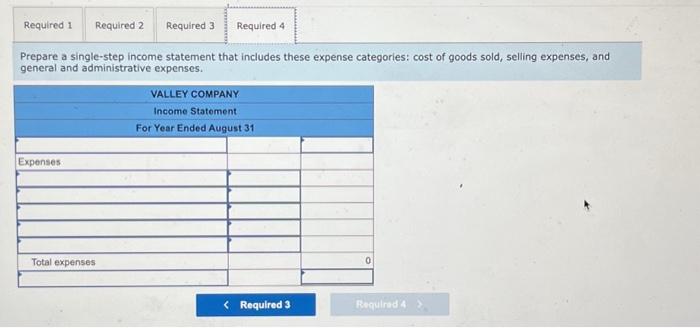 expense. It categorizes the remaining expenses as general and administrative. Beginning merchandise