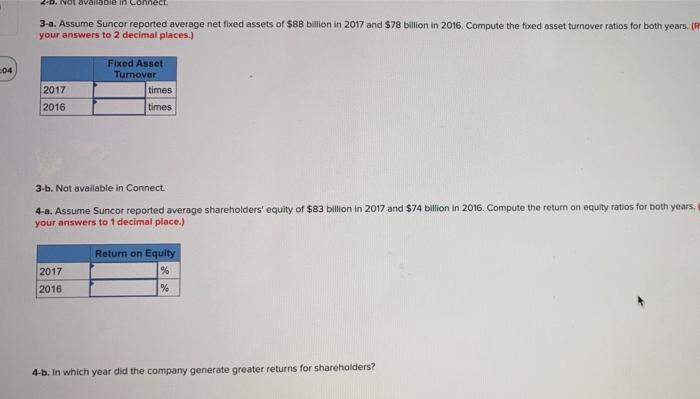  20. Not avarble in connect 3-a. Assume Suncor reported average net