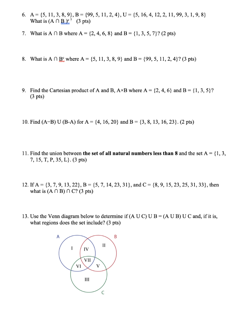 answer is insufficient for getting the full credit. Set Applications: 1. What