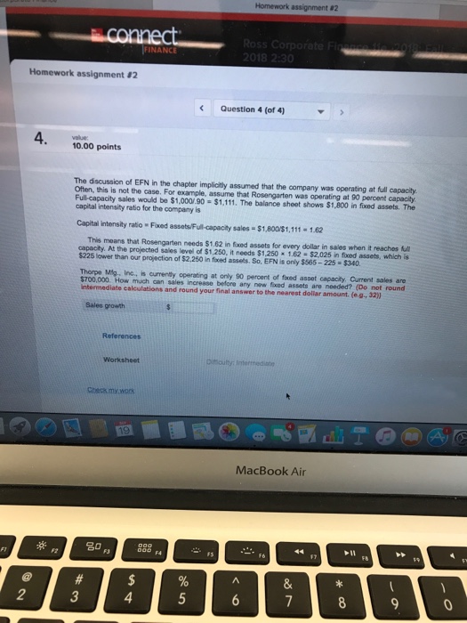  Homework assignment #2 FINANCE 0 Homework assignment #2 Question 4 (of