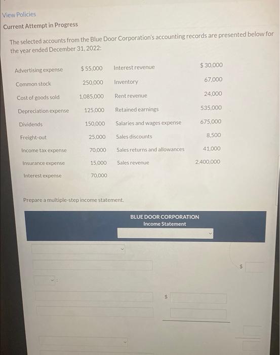  View Policies Current Attempt in Progress The selected accounts from the