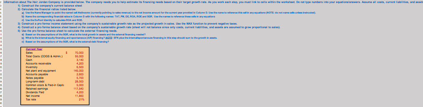 Please use excel functions to solve Questions 4 and 5 Please use
