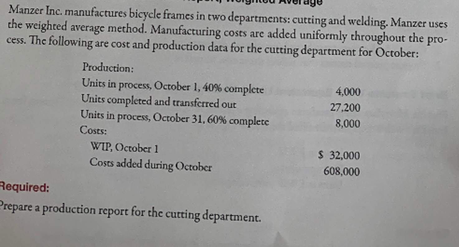 Please I need help with this question --- Orgutour 99 Manzer Inc.