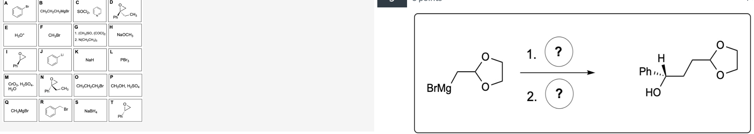  The reagent(s) required for the FIRST & SECOND STEP of this