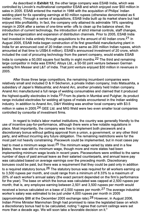 Cleveland, having sampled the local Maharashtran delicacies while studying opportunities in the