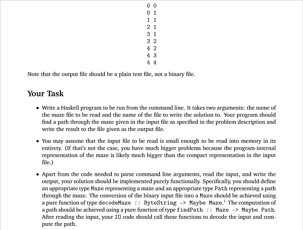 You are given a maze of h x w cells and you