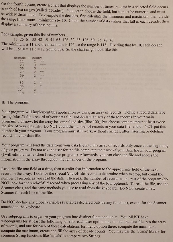 simple version of what is called a "database." A data file typically