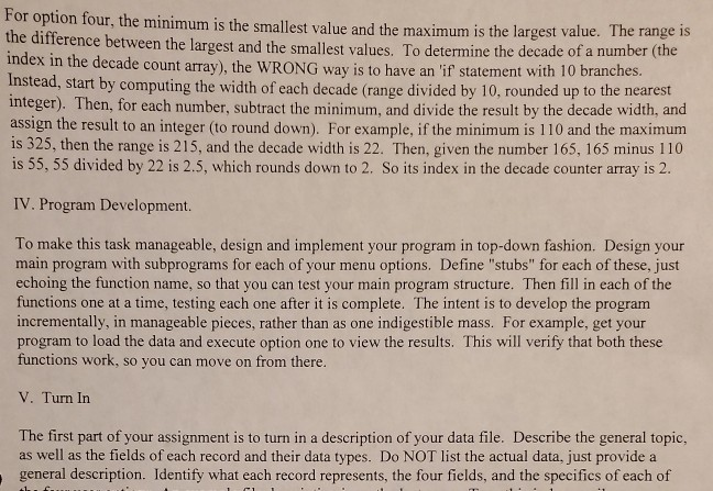 contains information describing a group of related items, like the states of