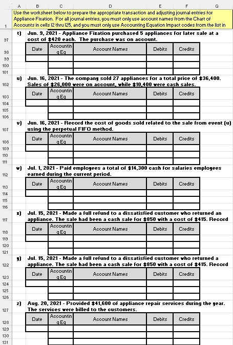 125, and you must only use Accounting Equation Impact codes from the