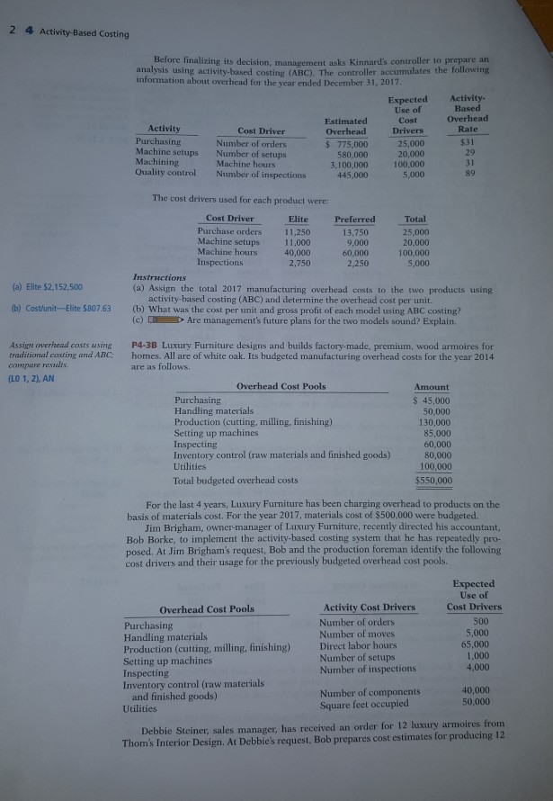 1 PROBLEMS: SET B P4-1B VideoPlus, Inc. manufactures two tynes of DVD